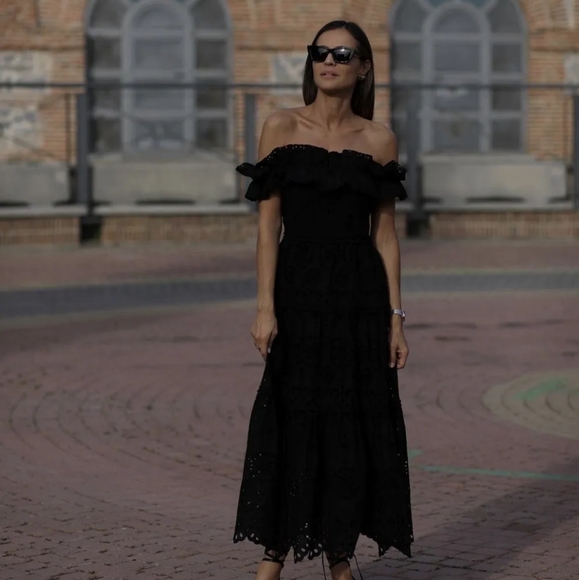 NWTs zara limited edition eyelet embroidered maxi dress xsmall - Picture 5 of 12